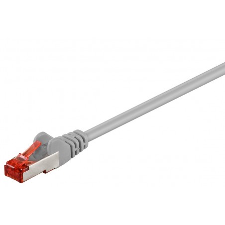 Cat.6 S/FTP Nätverkskabel - Skärmad RJ45, Grå, 20 meter