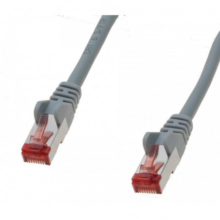 Kat.6 S/FTP-nätverkskabel - skärmad RJ45, grå, 1,5 meter, UL-godkänd