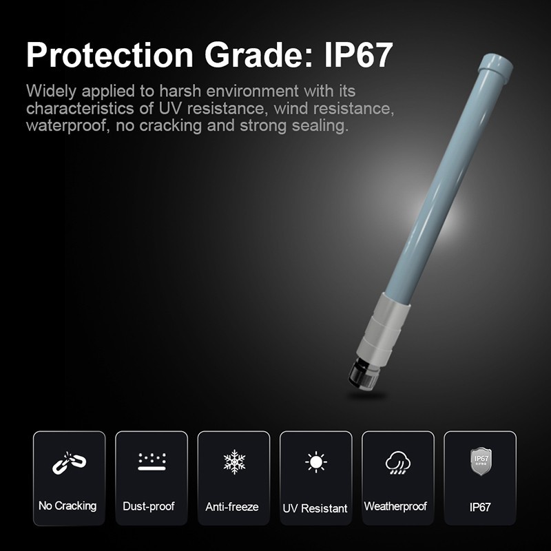 Dual-band utomhus WiFi-antenn 9dBi N hankontakt, IP67
