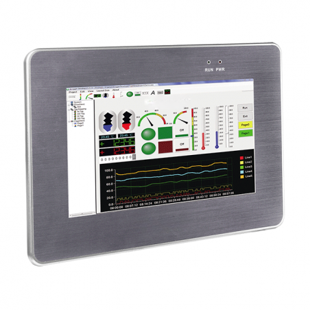 7" HMI touch, modbus, RS232/485 WIN CE7.0, ICP DAS VP-2201-CE7