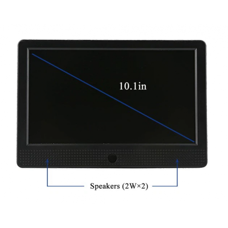 Stand Alone 10.1 LCD-mediaspelare med tryckknappar och USB/SD