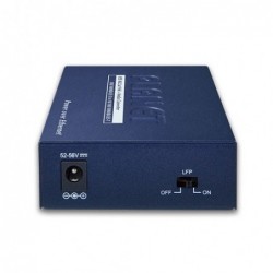 Mediaomvandlare RJ45 till Fiber, RJ45 10/100/1000Mbit, SFP-modul 100/1000Mbit, PoE+
