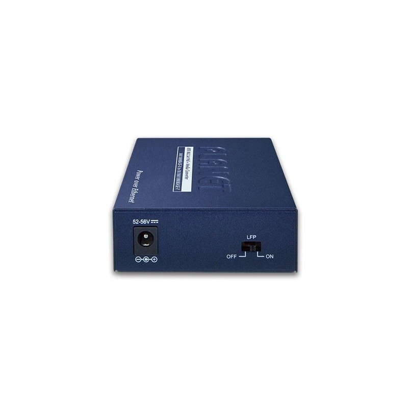 Mediaomvandlare RJ45 till Fiber, RJ45 10/100/1000Mbit, SFP-modul 100/1000Mbit, PoE+