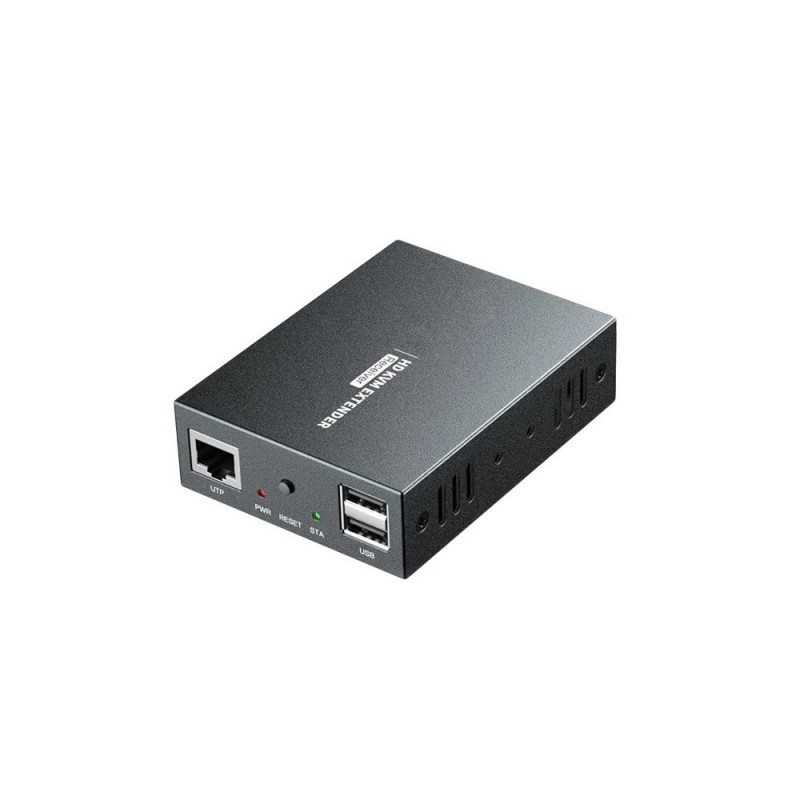 Mottagare för HDMI KVM-förlängare, 150 meter över Cat 6a RJ45-kabel, över LAN, IR, USB