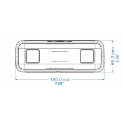 Dual-Lens 4MP personräkningskamera med webbåtkomst och larm