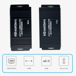 HDMI & KVM Extender Booster - 50m överföring, 1080p 60Hz