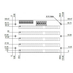 6 ISA-bakplan WIN XP, DOS , WINDOWS 2000 PC-lösningar IeI-bakplan BP-6S-RS-R40