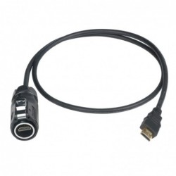 IP67 vattentät HDMI 2.0-kontakt med 5m kabel för paneler