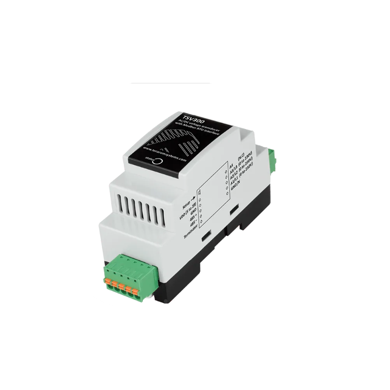 AC/DC spänningsmätare 0-264VAC, 0-370VDC med MODBUS RTU (RS485), +/-0,5 %, 24 bitar