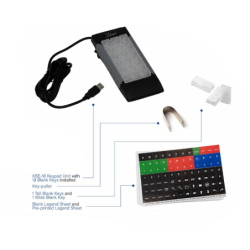 X-KEYS - Programmerbart tangentbord med 18 tangenter, USB, bakgrundsbelysning