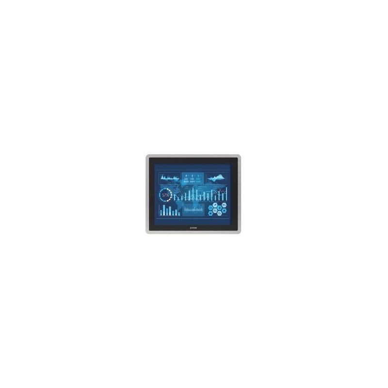17 Panel PC Steel Front, I7, I5, I5, Celeron, RAID, resistiv projicerad touch, PCIe (X16) Expansion, RS232 / RS485, VESA
