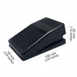 Programmerbar fotpedal, USB, 2m kabel, svart