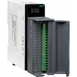 8 x spänning, ström och temperaturmätning är +/- 10V, 0-20mA, TC, 16bit lösning