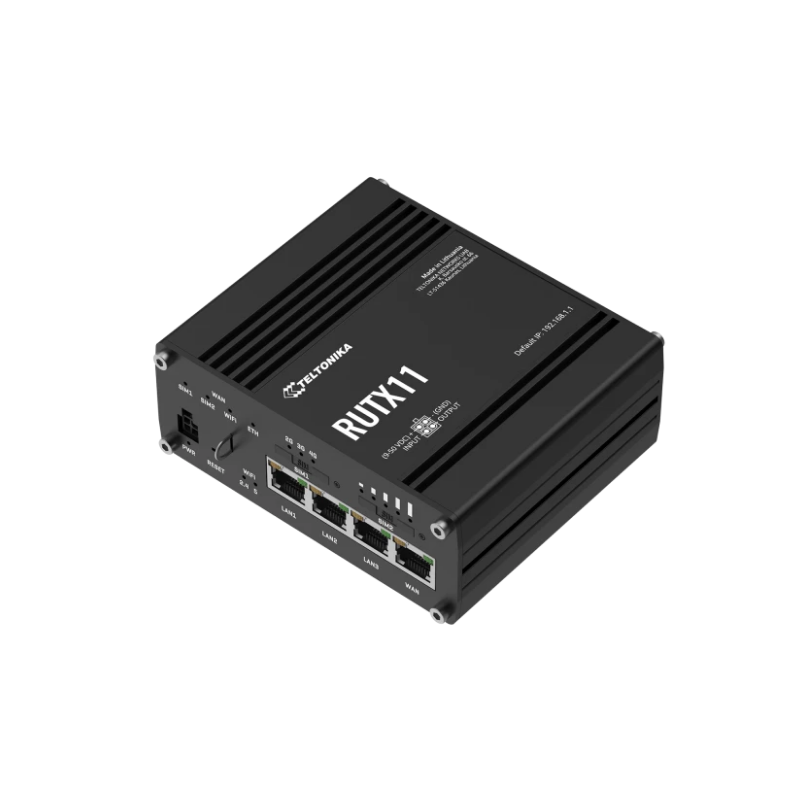 LTE / 4G Router med 3 x LAN, 1 x WAN-portar, WiFi, 2 x Sim, 9 - 36VDC