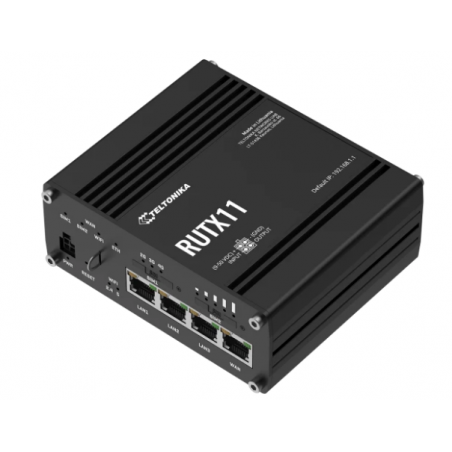 LTE / 4G Router med 3 x LAN, 1 x WAN-portar, WiFi, 2 x Sim, 9 - 36VDC