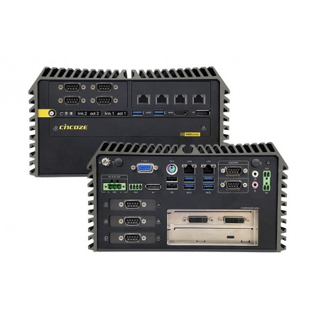 Robust, inbyggd fläktlös dator med möjlighet till dubbel PCIe-expansion och Intel Core i9/i7/i5-processor