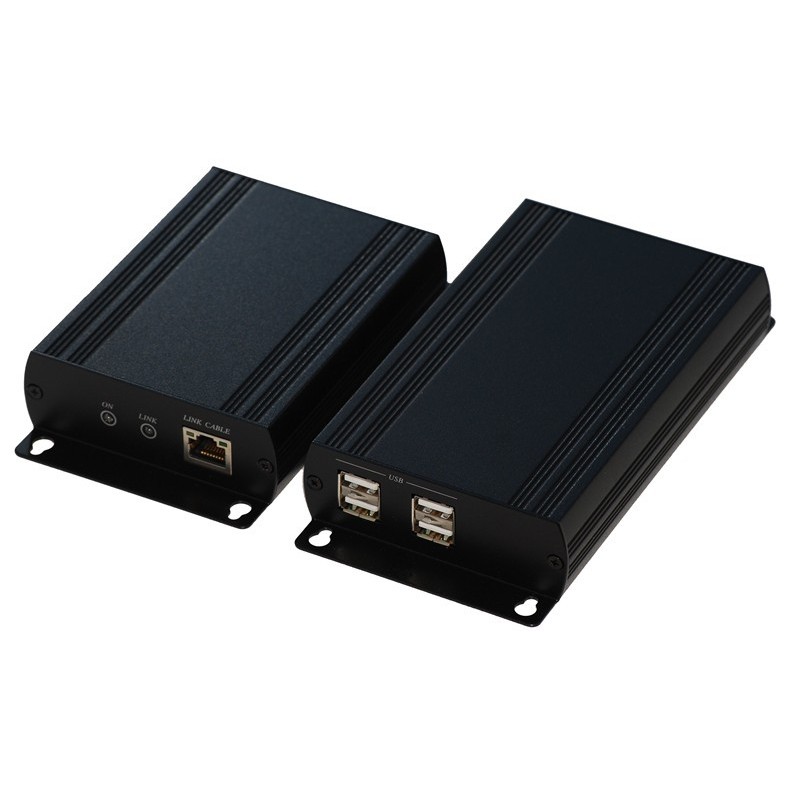 4 portar USB2.0 Extender Booster Extension upp till 150m via RJ45 kabel - USB Booster / Extender upp till 150 meter