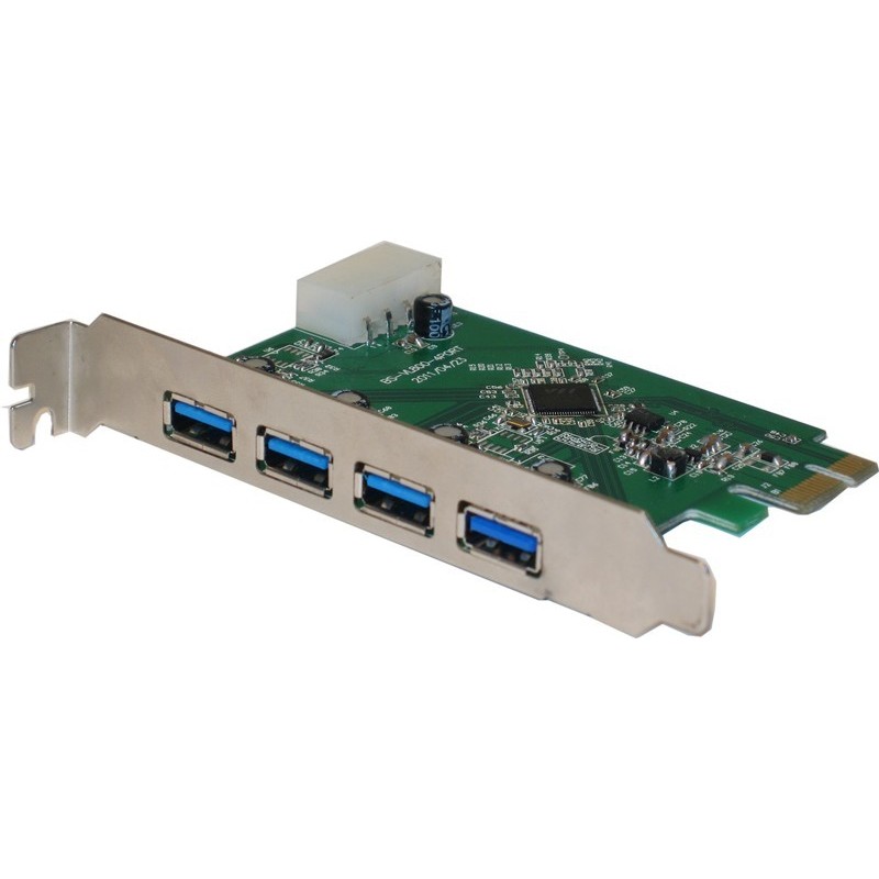 PCIe-kort med fyra USB 3.0-portar