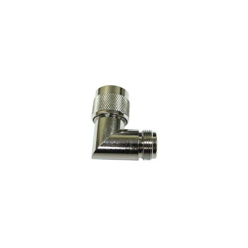 N-typ han till n-typ hon, vinklad 90 ° koaxadapter, RF-kontakt