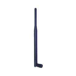 5 dBi 2,4GHz Gummi Whip-antenn, RSMA haneeea. Längd 20 cm.