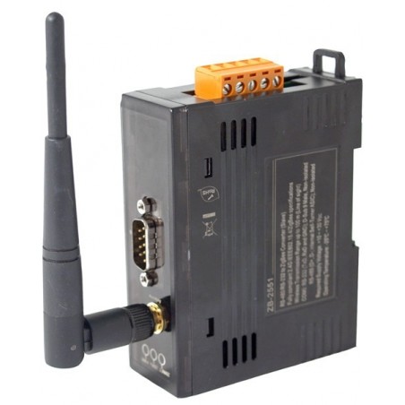 Zigbee Router - Trådlös IO-modul. RS232 och RS485 till Zigbee-omvandlare. ICP DAS ZT-2551 CR-modul