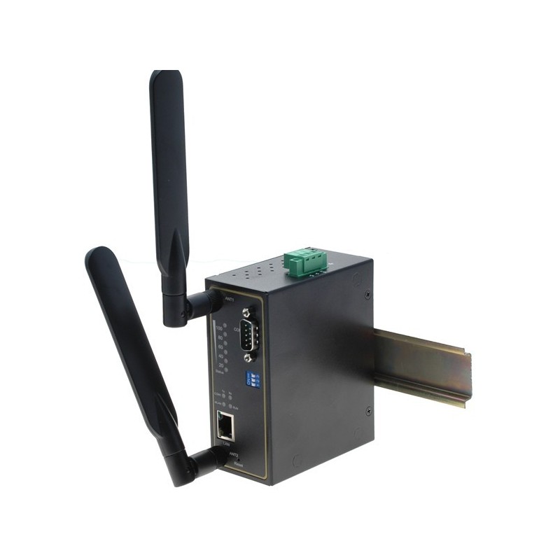 ATOP SW5502 är en 2-ports seriell portserver med 2 x RS232 / 422/485, LAN och WiFi
