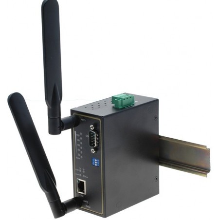 ATOP SW5502 är en 2-ports seriell portserver med 2 x RS232 / 422/485, LAN och WiFi