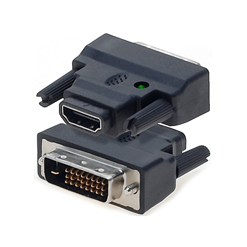HDMI till DVI-konvertiller plugg. Anslutill DVI-enhetill till HDMI-porten