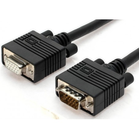 VGA-skärmkabel med DB15HD MALE/MALE. UL godkänd