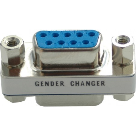 Gender Changer SUB-D DB9-stift honkontakt till DB9 Honkontaktadapter