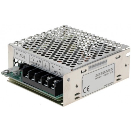 DC/DC-omvandlare från 19-36VDC till 12VDC, 50 watt