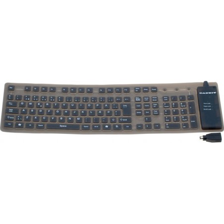 Bendable IP65 tangentbord - silikon tangentbord USB och PS/2