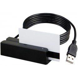 3-spårs magnetkortläsare: USB virtuell COM-portemulering
