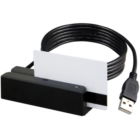 3-spårs magnetkortläsare: USB virtuell COM-portemulering