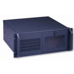 4U 19" dator chassi, ATX, svart, extra djup