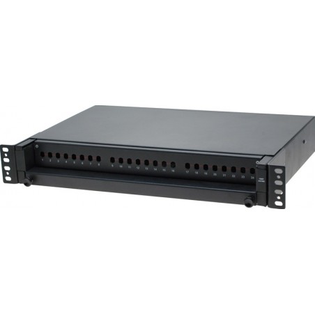 Patchpanel 24 port STkontakt SORT