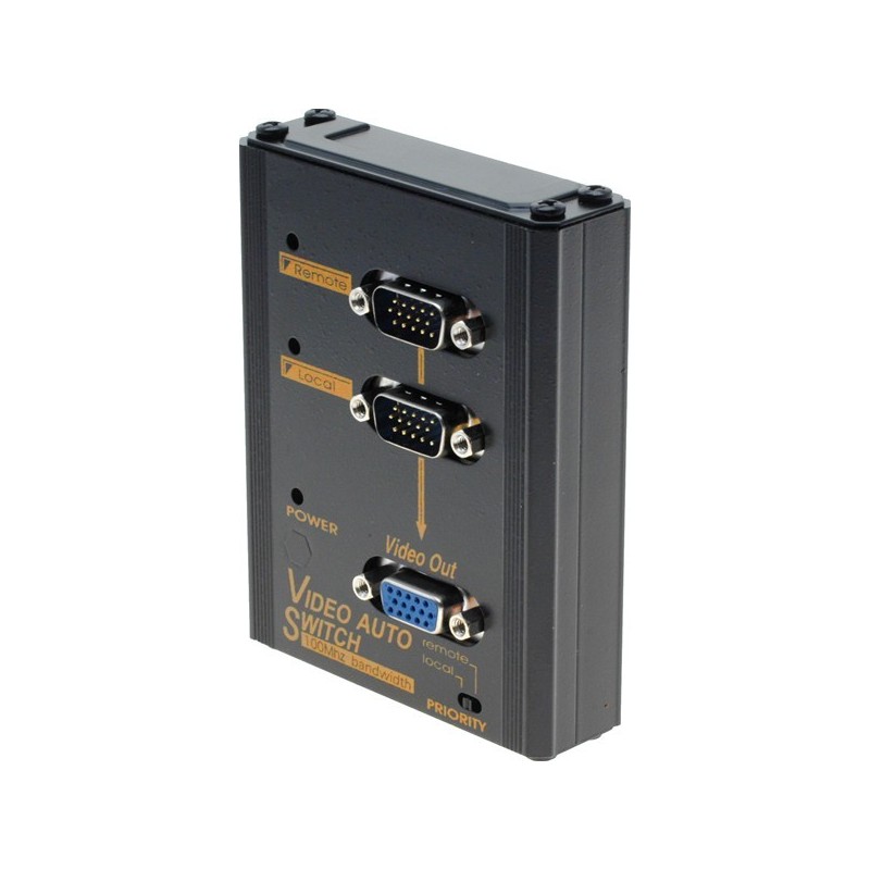 Automatiskt switch mellan 2 VGA signalkällor, med prioritet väljare
