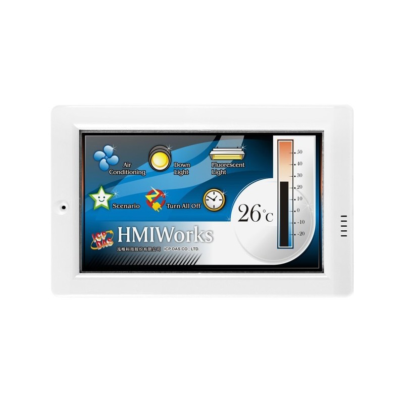 HMI 4.3" Kontrollpanel med touch, Network, RS485, RS232