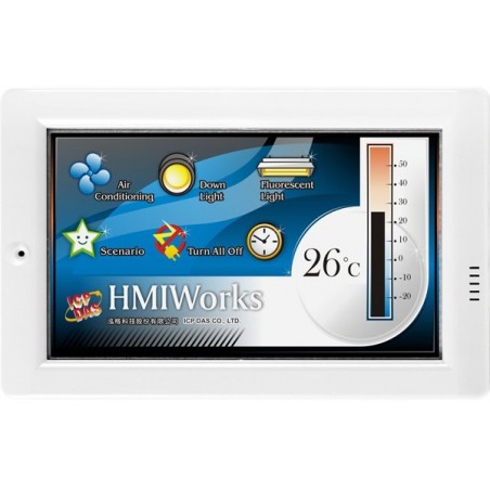 HMI 4.3" Kontrollpanel med touch, Network, RS485, RS232