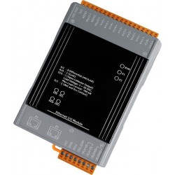 Digitala ingångar 8 x Wet 0 - + 50VDC 500Hz, 8 x Digital utgång (OC) + 40VDC 650mA, 2 x RJ45, Modbus