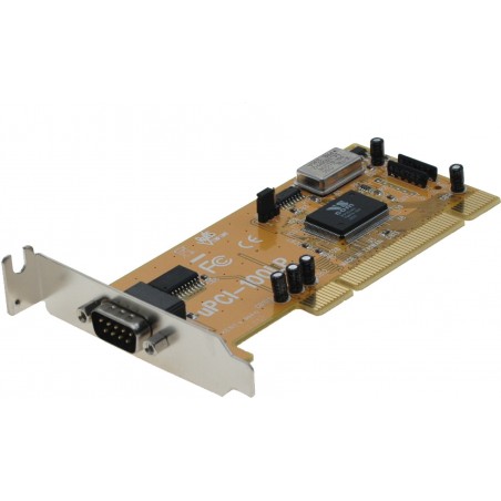 1 x RS232 seriell port Low Profile DOS, Windows 3.11 - Win7, OS/2, Linux och diverse. Unix PCI-100LP/UPCI