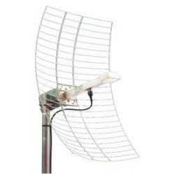 19 dBi 2,4 GHz parabolantenn, N honkontakt och med mastfäste