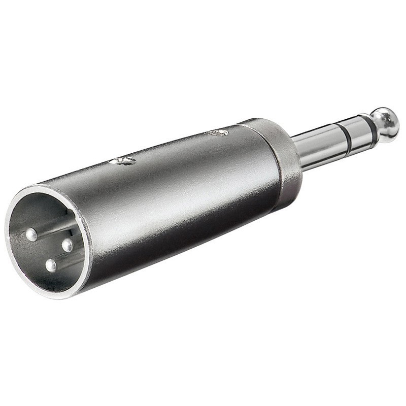 XLR adapter 3-pin XLR haneee – 6,35 mm stereo haneee