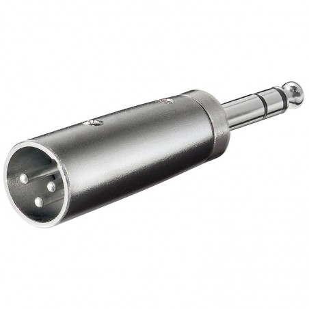 XLR adapter 3-pin XLR haneee – 6,35 mm stereo haneee
