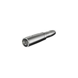 XLR adapter 3-pin XLR haneee - 6,35 mm mono