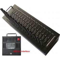 16 stk.GSM modem-pool med 1 x USB, inkl. strømforsyning
