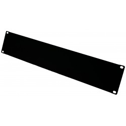 2U blindplatta för 19" IT skåp, svart