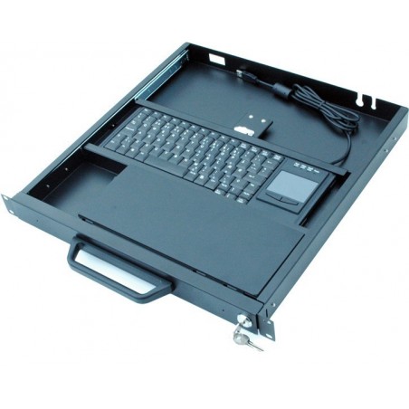 19 "Rackutdragningsfack 1Unit för tangentbord