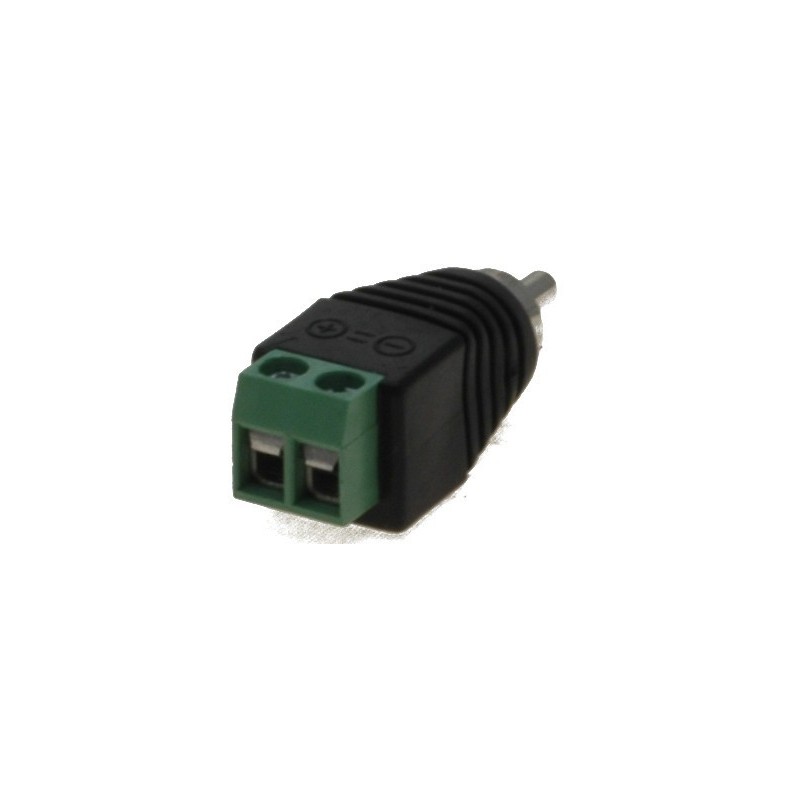 Phono RCA plugg skruv terminal sladd adapter