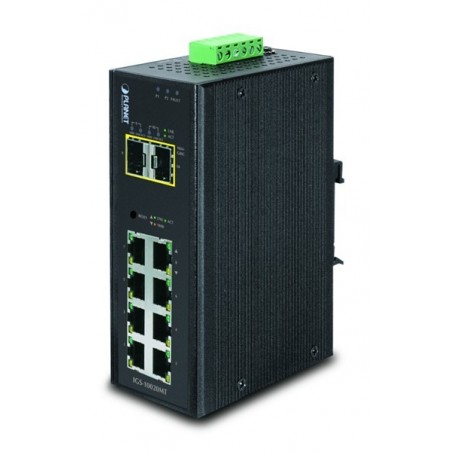 10-portars hanterad Gigabit-switch - brett temperaturområde och dubbel SFP